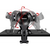Support de voiture pour téléphone universel Gravity Baseus Osculum SUYL-XP01 pour pare-brise ou tableau de bord - Noir
