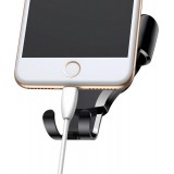 Support de voiture pour téléphone universel Gravity Baseus Osculum SUYL-XP01 pour pare-brise ou tableau de bord - Noir
