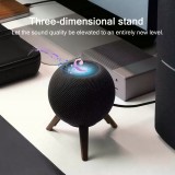Support en bois massif pour Apple HomePod Mini trépied métal et bois support de bureau polyvalent