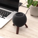 Support en bois massif pour Apple HomePod Mini trépied métal et bois support de bureau polyvalent