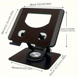 Support plat en aluminium ajustable 360° pour tablettes et iPad - Argent