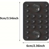 Support silicone magnétique MagSafe pour iPhone avec ventouses pour surfaces lisses - Noir