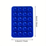 Support universel pour smartphone - Fixation autocollante en silicone avec ventouses - Bleu foncé