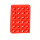 Support universel pour smartphone - Fixation autocollante en silicone avec ventouses - Orange