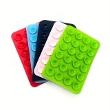Support universel pour smartphone - Fixation autocollante en silicone avec ventouses - Orange