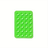Support universel pour smartphone - Fixation autocollante en silicone avec ventouses - Vert