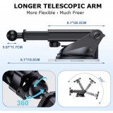 Support universel téléphone voiture pare-brise magnétique MagSafe ultra fort réglable - Noir