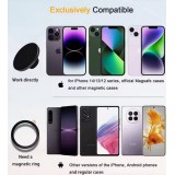 Support universel téléphone voiture pare-brise magnétique MagSafe ultra fort réglable - Noir