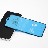 Tempered Glass iPhone 14 Pro - Vitre de protection d'écran intégrale avec bord en silicone anti-choc