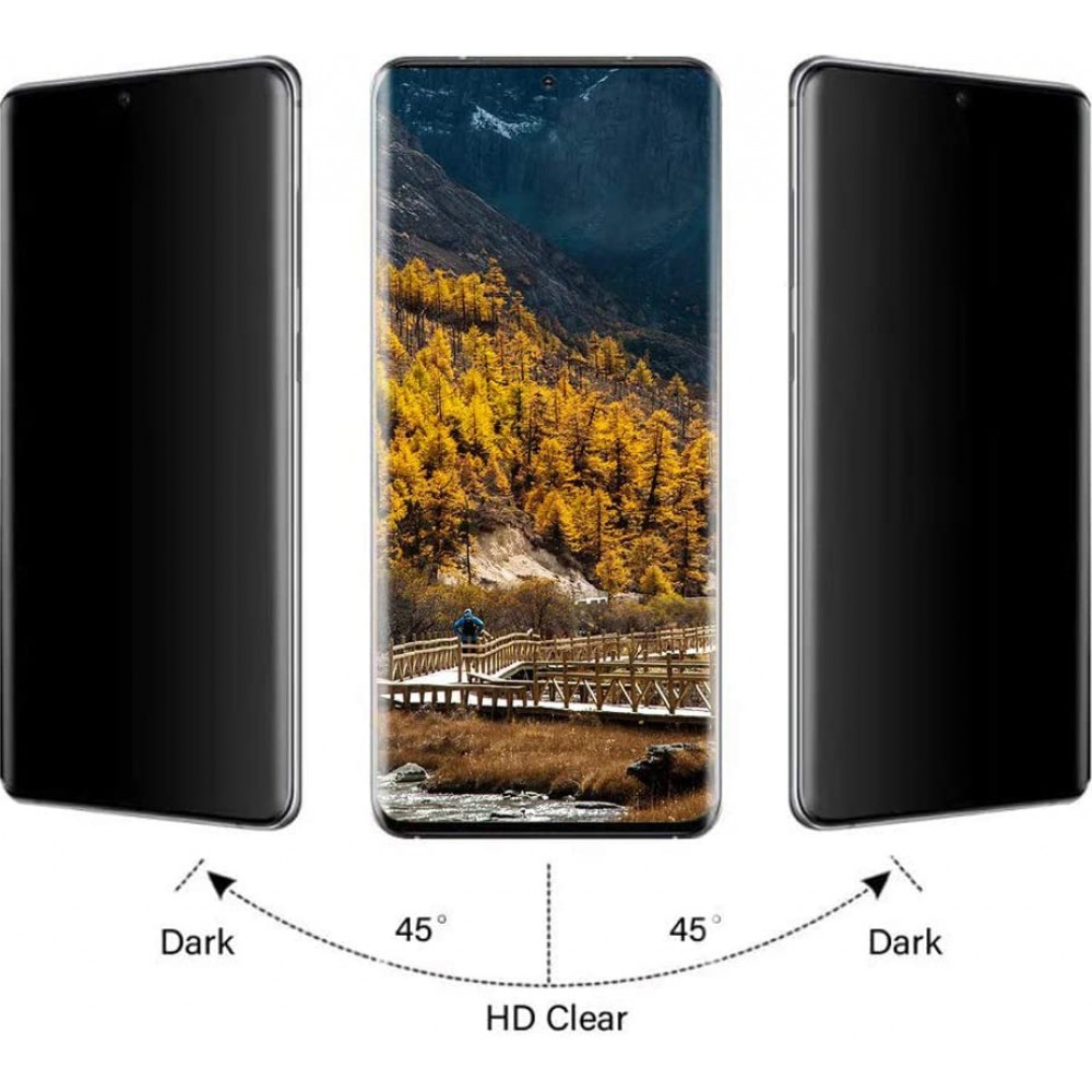 Tempered Glass Privacy Galaxy S25 Edge - Vitre de protection d'écran anti-espion en verre trempé
