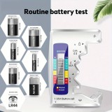 Testeur de piles universel intelligent avec affichage LED intégré de la charge des piles - Argent