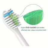Têtes de brosse à dents de remplacement diamond clean Philips Sonicare (pack de 8, pas d'origine Philips) - Blanc
