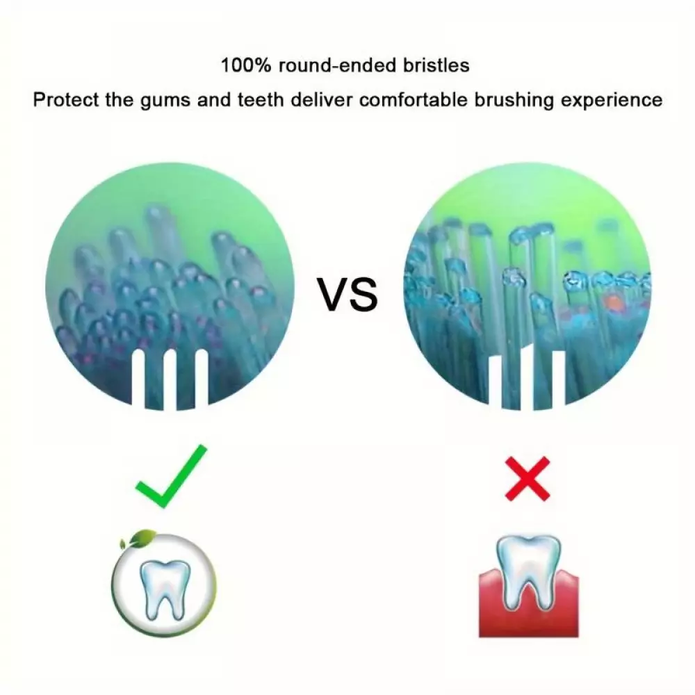 Têtes de brosse à dents de remplacement diamond clean Philips Sonicare (pack de 8, pas d'origine Philips) - Blanc