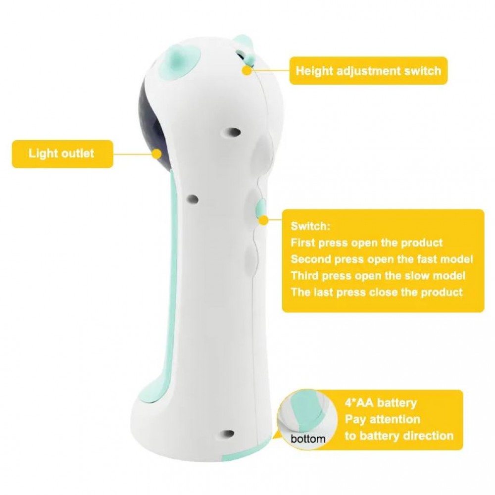 Tour laser automatisée Jouet de divertissement pour chats Piles AA