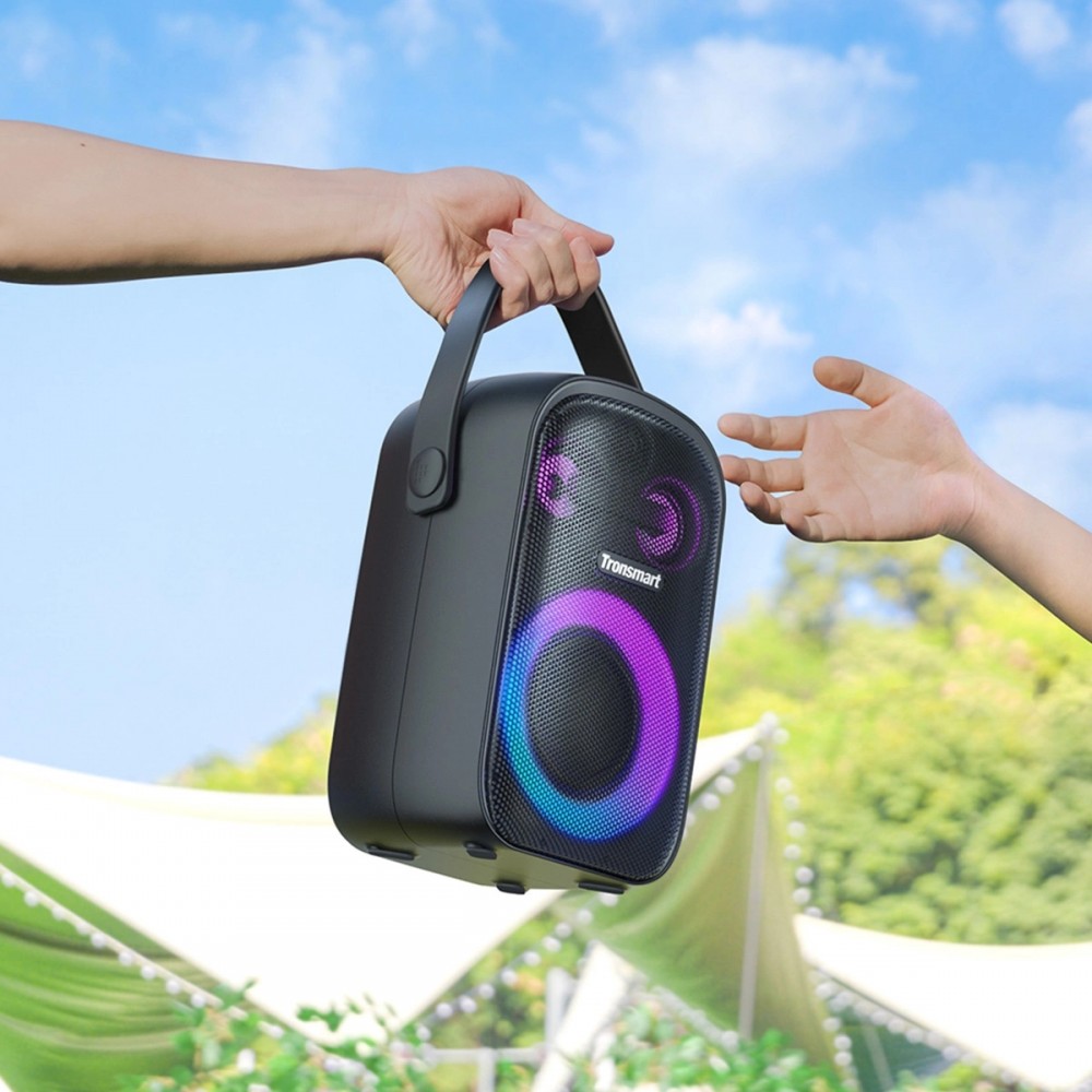 Tronsmart Halo 100 60W - Enceinte Bluetooth sans fil portable avec hanse - Noir