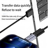 USB-C vers Lightning - Adaptateur de charge de haute qualité Connecteur Transfert de données 480Mbps Aluminium