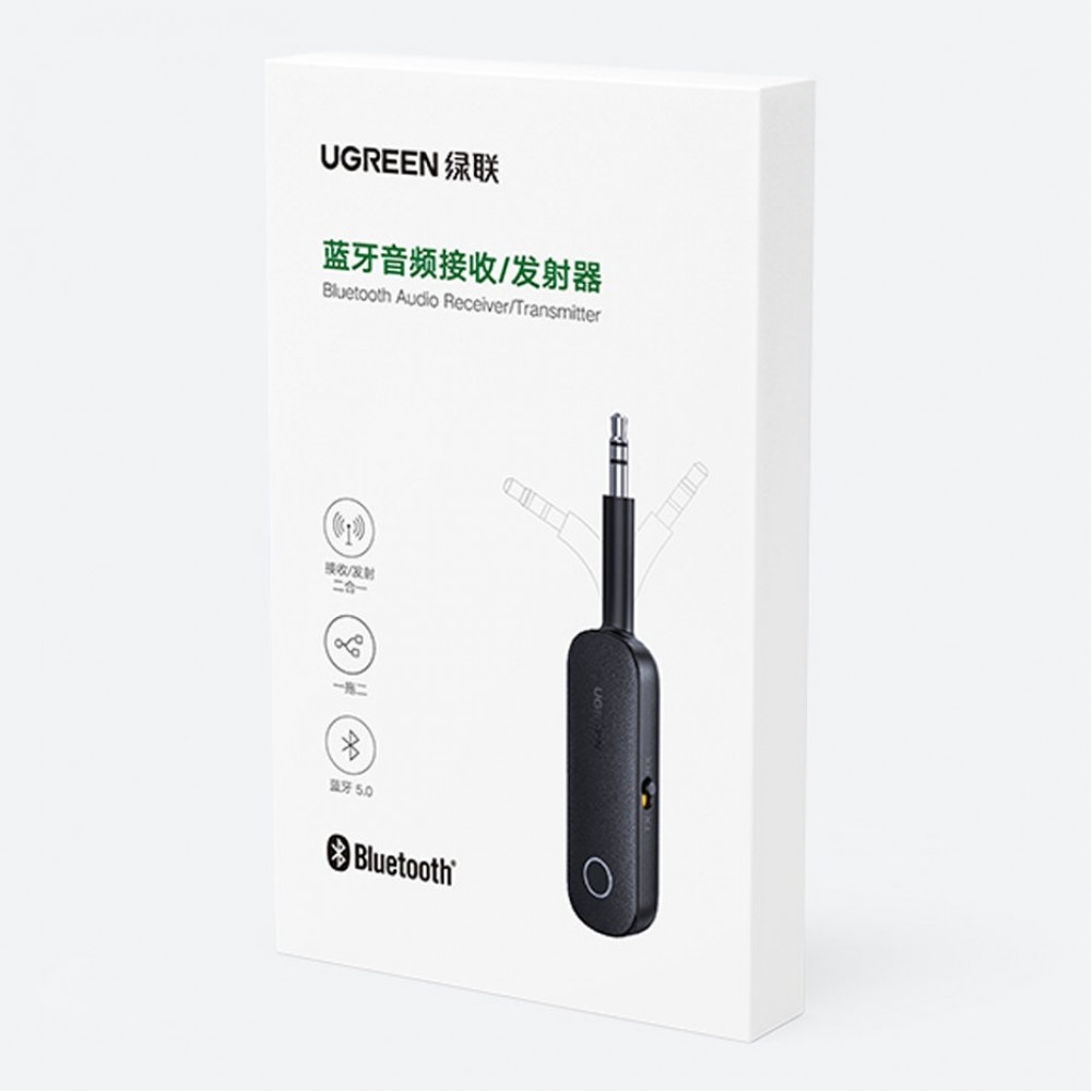Ugreen 2 en 1 Récepteur émetteur Bluetooth 5.0 avec Mini Jack 3.5mm - Noir