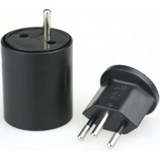 Adaptateur fixe Europe à Suisse - Universal Power Plug Adapter EU/CH - Noir