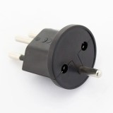 Adaptateur fixe Europe à Suisse - Universal Power Plug Adapter EU/CH - Noir