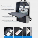 Universal Travel Urban Backpack waterproof - Transport Rucksack für Notebook 15.6 Zoll (MacBook, HP, Acer) - Grau