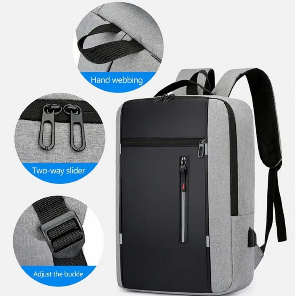 Universal Travel Urban Backpack waterproof - Sac à dos de transport pour ordinateur portable 15.6 pouces (MacBook, HP, Acer) - Noir