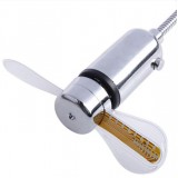 Ventilateur flexible avec connexion USB-A - Ventilateur de refroidissement avec jeu de lumières LED intégrée