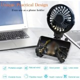 Ventilateur portable mini poulpe rechargeable USB 3 vitesses avec support pour poussette et extérieur