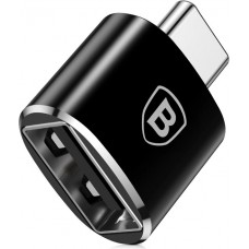 Adaptateur OTG USB-A vers USB-C Mini Baseus pour transfert de données et charge rapide - Noir