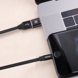 Adaptateur OTG USB-A vers USB-C Mini Baseus pour transfert de données et charge rapide - Noir