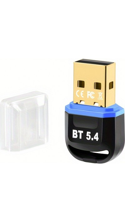 Adaptateur sans fil USB Bluetooth 5.4 pour ordinateur (casque, clavier, souris, autre) Plug and Play