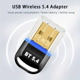 Adaptateur sans fil USB Bluetooth 5.4 pour ordinateur (casque, clavier, souris, autre) Plug and Play