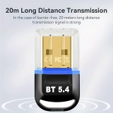 Adaptateur sans fil USB Bluetooth 5.4 pour ordinateur (casque, clavier, souris, autre) Plug and Play