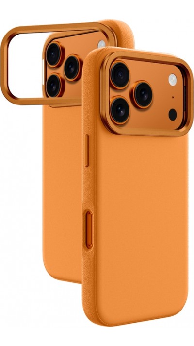 Coque iPhone 17 Pro Max - AmazingThing Glamour AllSkin MagSafe avec support pour cam&eacute;ra - Orange