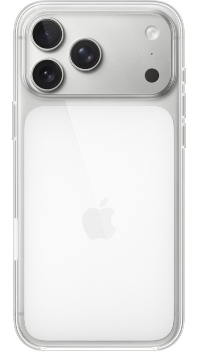 iPhone 17 Pro Max Case Hülle - Apple Original Clear Case Gel kompatibel mit MagSafe - Transparent