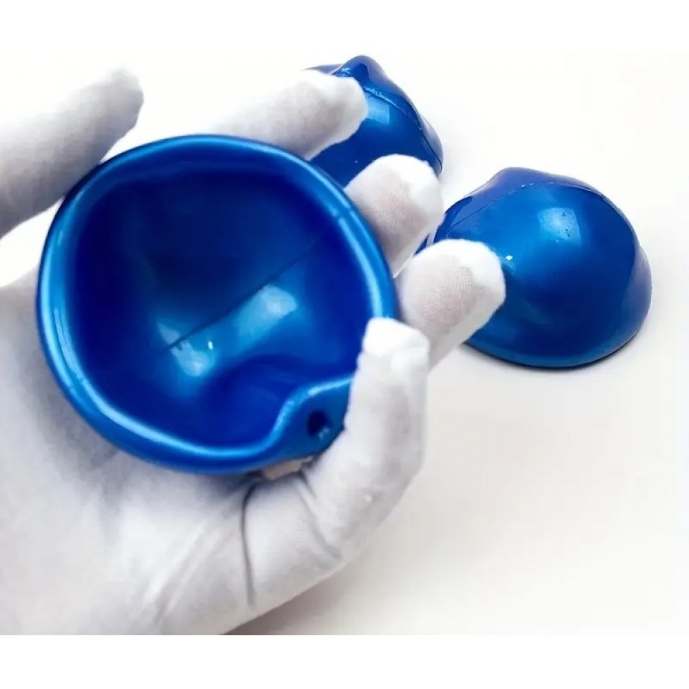 Balle ouvre-bo&icirc;tier en caoutchouc pour montres et bracelets outil horloger universel &agrave; friction sans rayure (7 cm) - Bleu