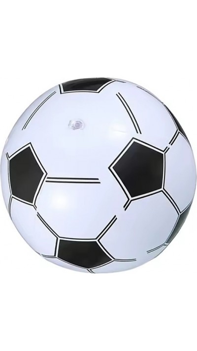 Ballon de plage gonflable design football créatif pour décoration fête entraînement et loisirs plein air - Blanc