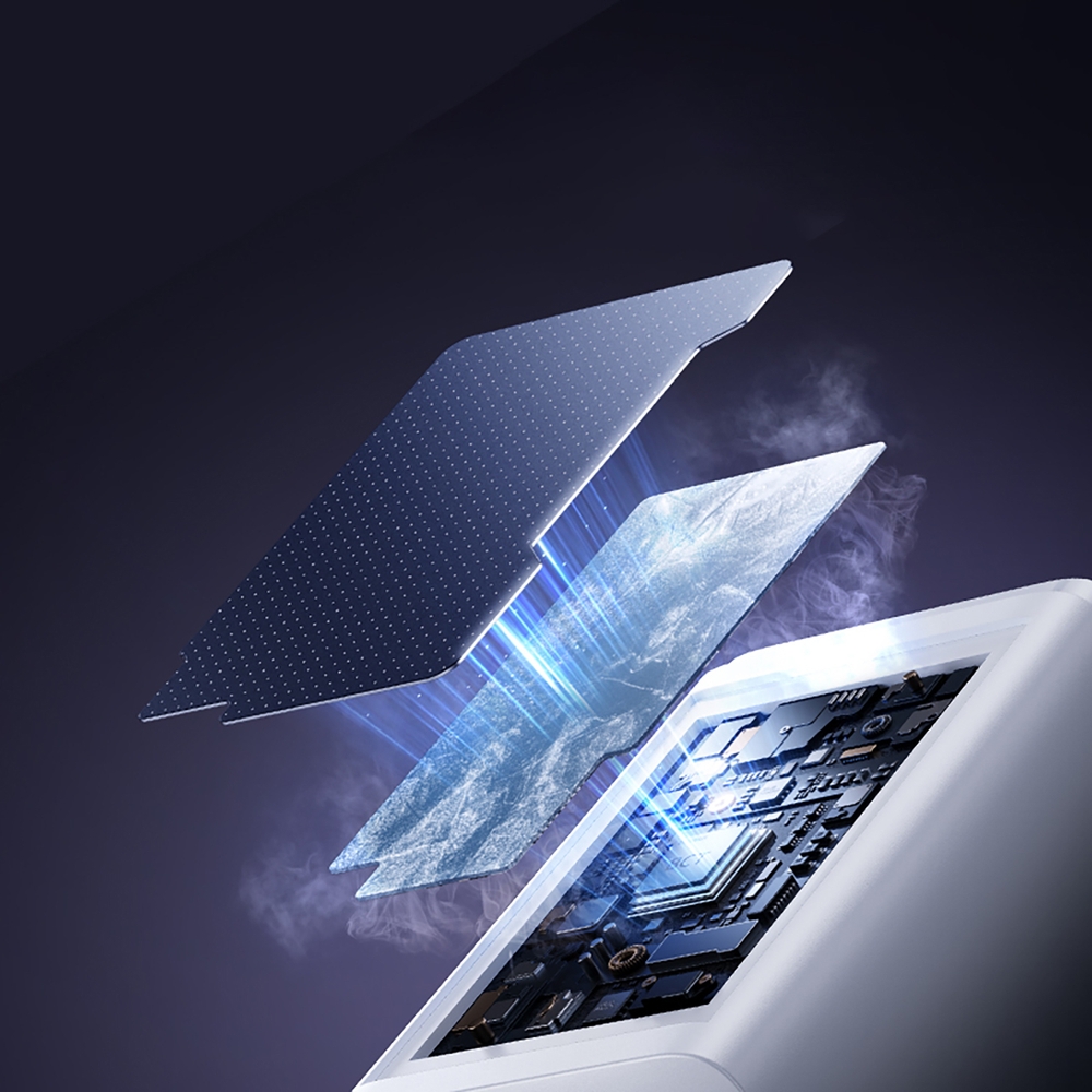 Baseus EnerFill FE11 3 en 1 chargeur mural rapide 2x USB-C / USB-A 100W - Blanc