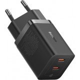 Baseus GaN5 Pro chargeur mural rapide 40W 2x USB-C - Noir