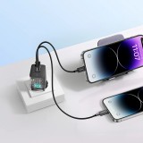 Baseus GaN5 Pro chargeur mural rapide 40W 2x USB-C - Noir