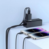 Baseus GaN5 Pro chargeur mural rapide 40W 2x USB-C - Noir