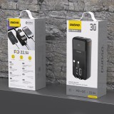 Batterie externe Dudao K15MAX 30000mAh PD 22.5W Power bank avec câbles intégrés - Noir