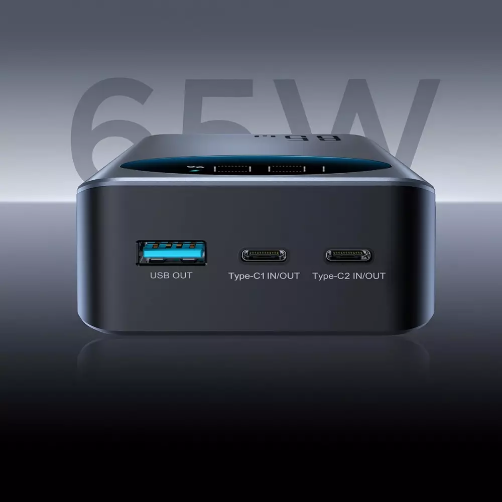 Joyroom JR-PBF05 Externe Batterie 30000mAh 65W mit Digitalanzeige - Schwarz