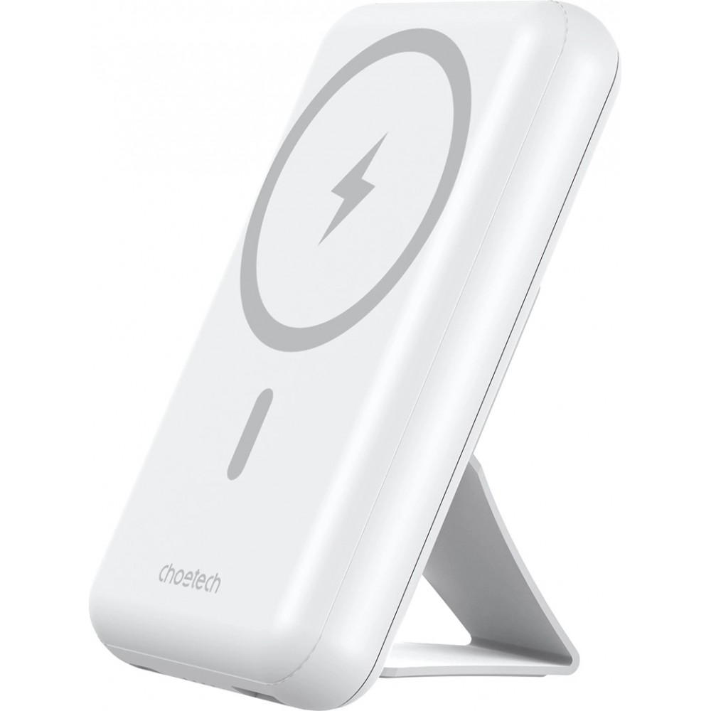 Choetech 10000mAh MagSafe Powerbank - Externe Batterie mit 20W USB-A und USB-C - Weiß