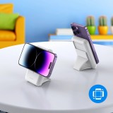 Choetech 10000mAh MagSafe Powerbank - Externe Batterie mit 20W USB-A und USB-C - Weiß