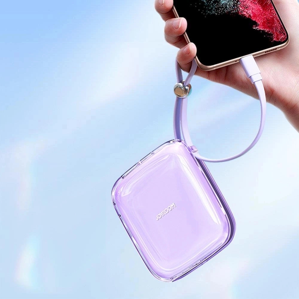 Batterie externe portable Joyroom Jelly Mini 10000mAh 12W USB-C / USB-A - Violet