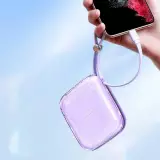 Joyroom Jelly Mini 10000mAh 12W tragbare Powerbank USB-C / USB-A - Violett