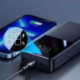 Batterie externe Powerbank Joyroom 20000mAh 22.5W PD QC3.0 AFC puissance rapide portable - Noir