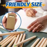 Boîte de 6 crayons arc-en-ciel, crayons de couleur compacts parfaits pour voyage et loisirs créatifs - Multicolore