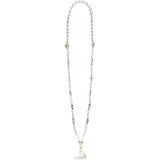 Bracelet chaîne Guess universel pour smartphone avec perles - Blanc