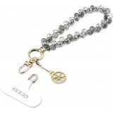 Bracelet chaîne Guess universel pour smartphone avec perles en forme de goutte - Noir